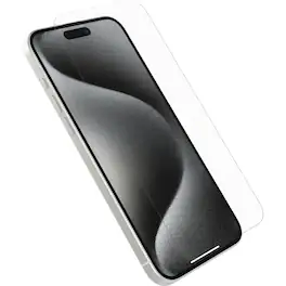 OtterBox - Glass Screen Protector for Apple iPhone 15 Pro Max - Clear