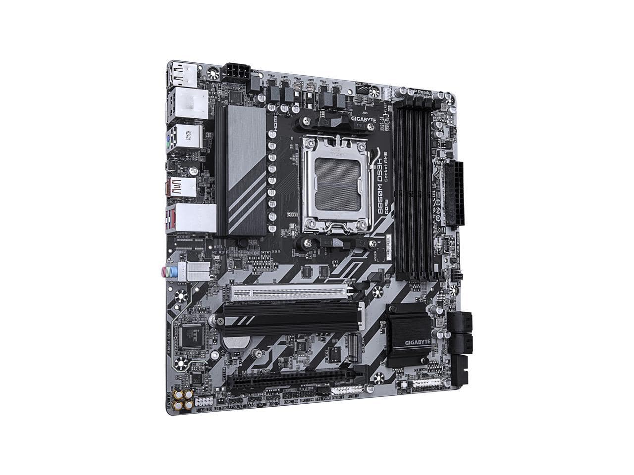GIGABYTE B850M DS3H AM5 mATX Motherboard, DDR5, PCIe 5.0, 2x M.2