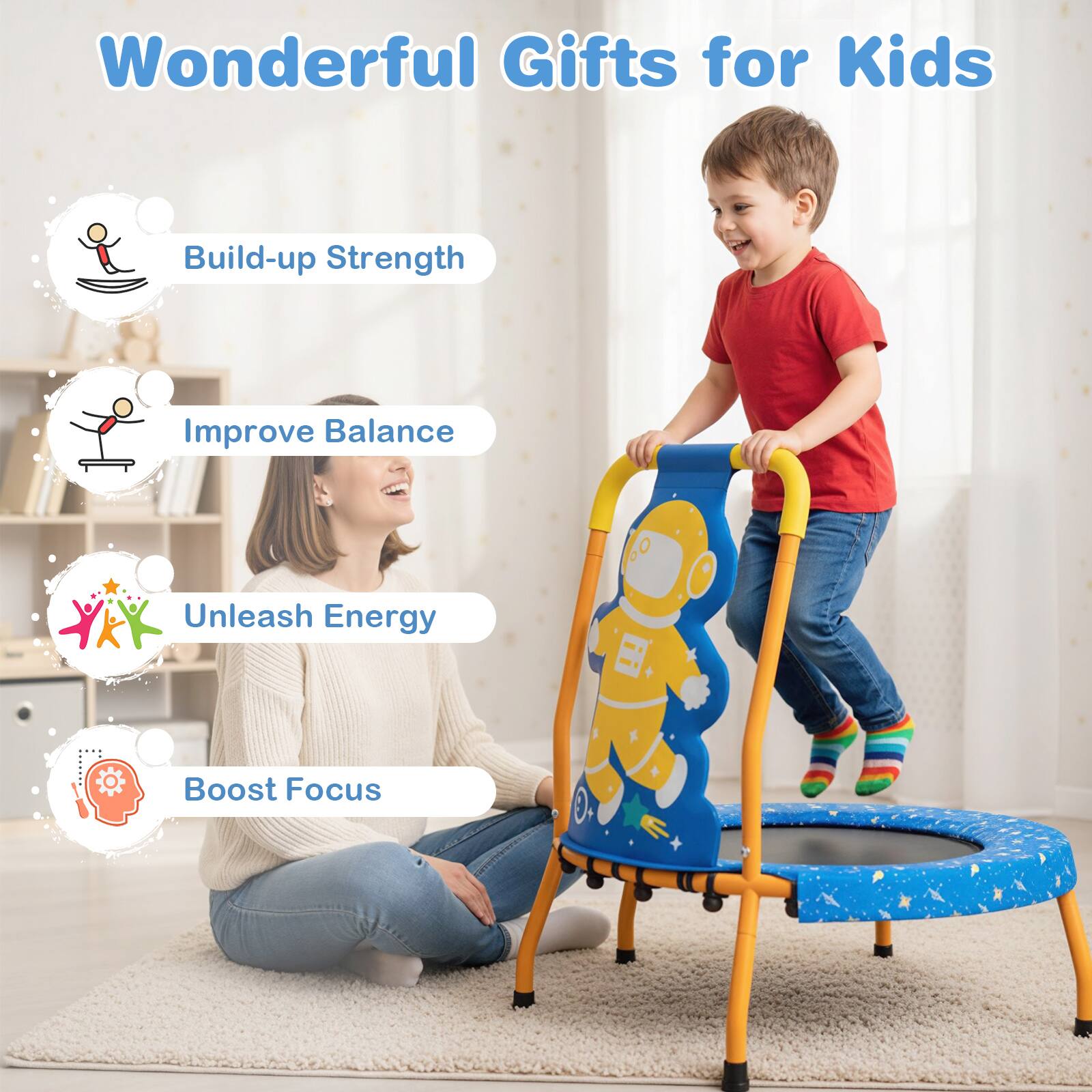 Wonderful Gifts for Kids

- Build-up Strength
- Improve Balance
- Unleash Energy
- Boost Focus