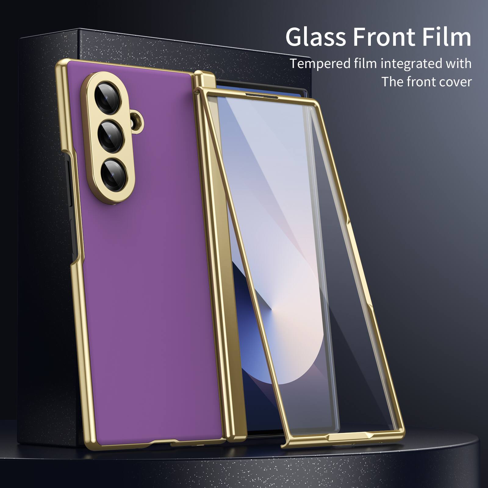 Glass Front Film  
Tempered film integrated with The front cover