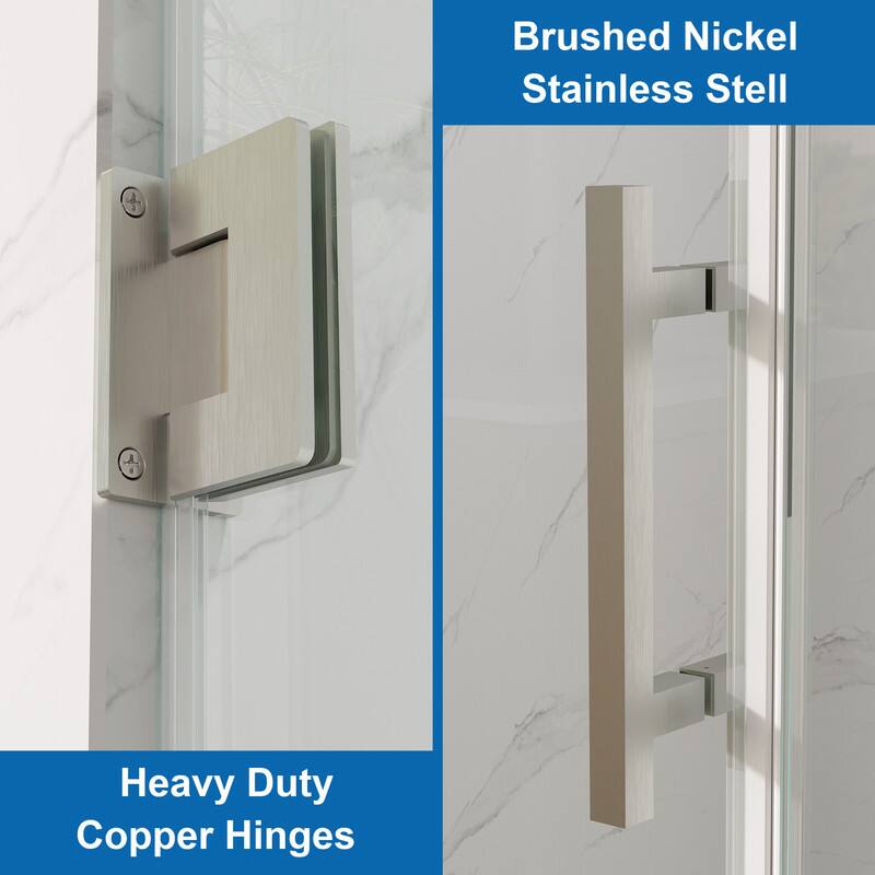 Brushed Nickel Stainless Steel Heavy Duty Copper Hinges