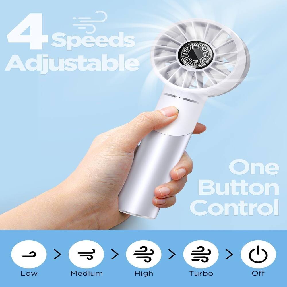 4 Speeds Adjustable One Button Control Low Medium High Turbo Off