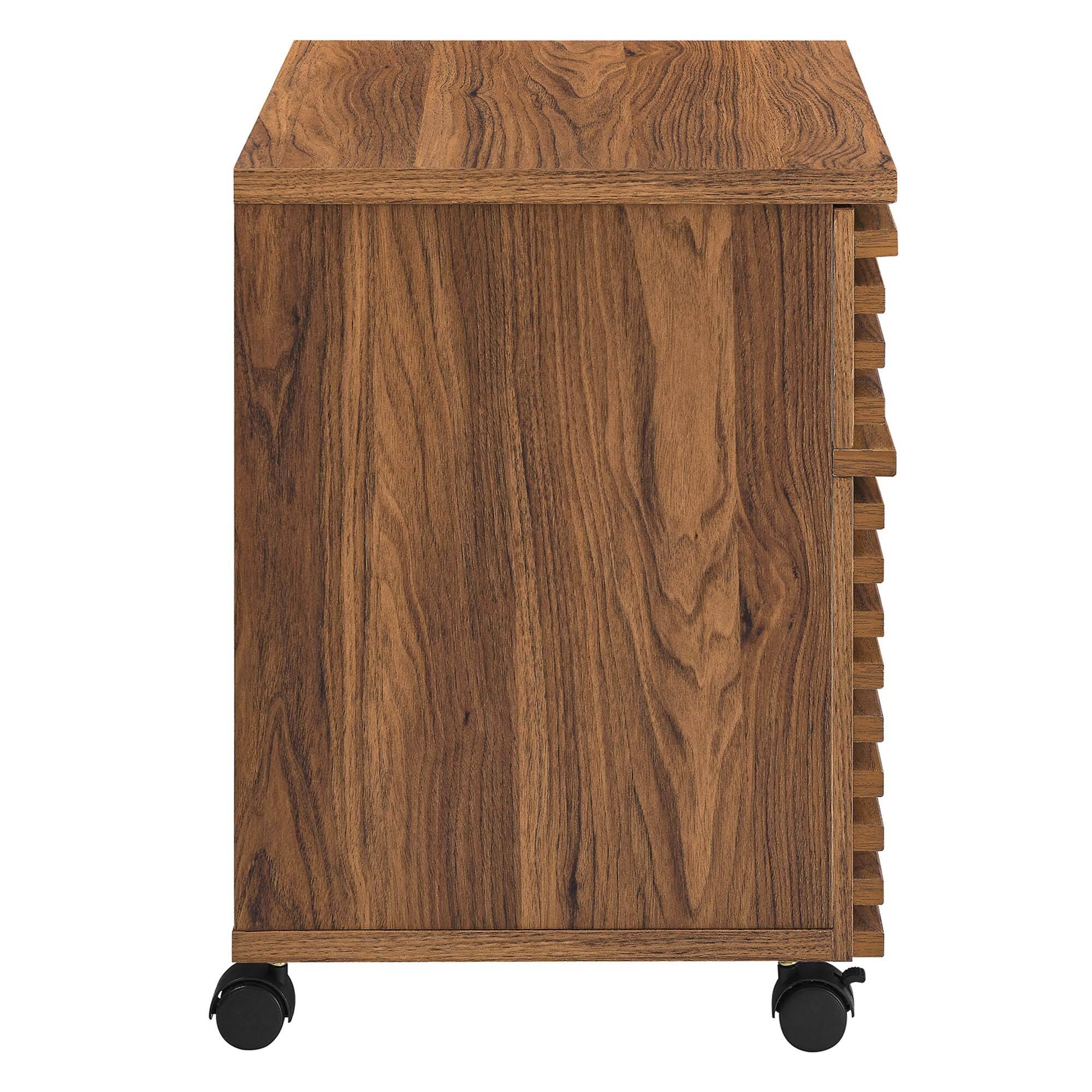 Alt View 1. Modway - Render Wood File Cabinet by Modway - Walnut.