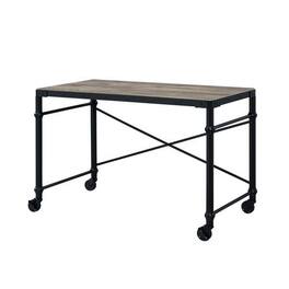 Manhattan Lane - Writing Desk with Casters and Nail Accents - Black