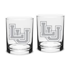 Jardine - Lamar Cardinals Team Design 14oz. Classic Double Old Fashion Glass Set - Multicolor