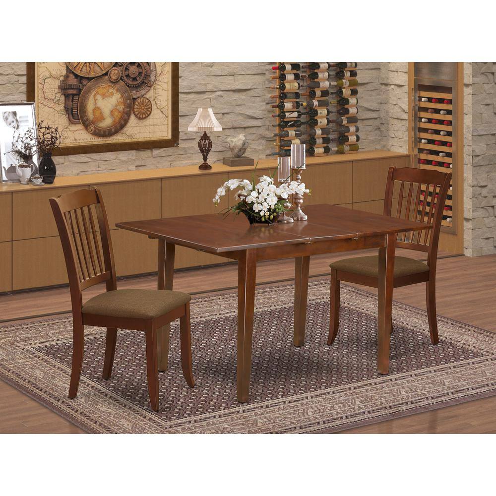 Left. East West Furniture - Dining Room Set Mahogany - Brown.