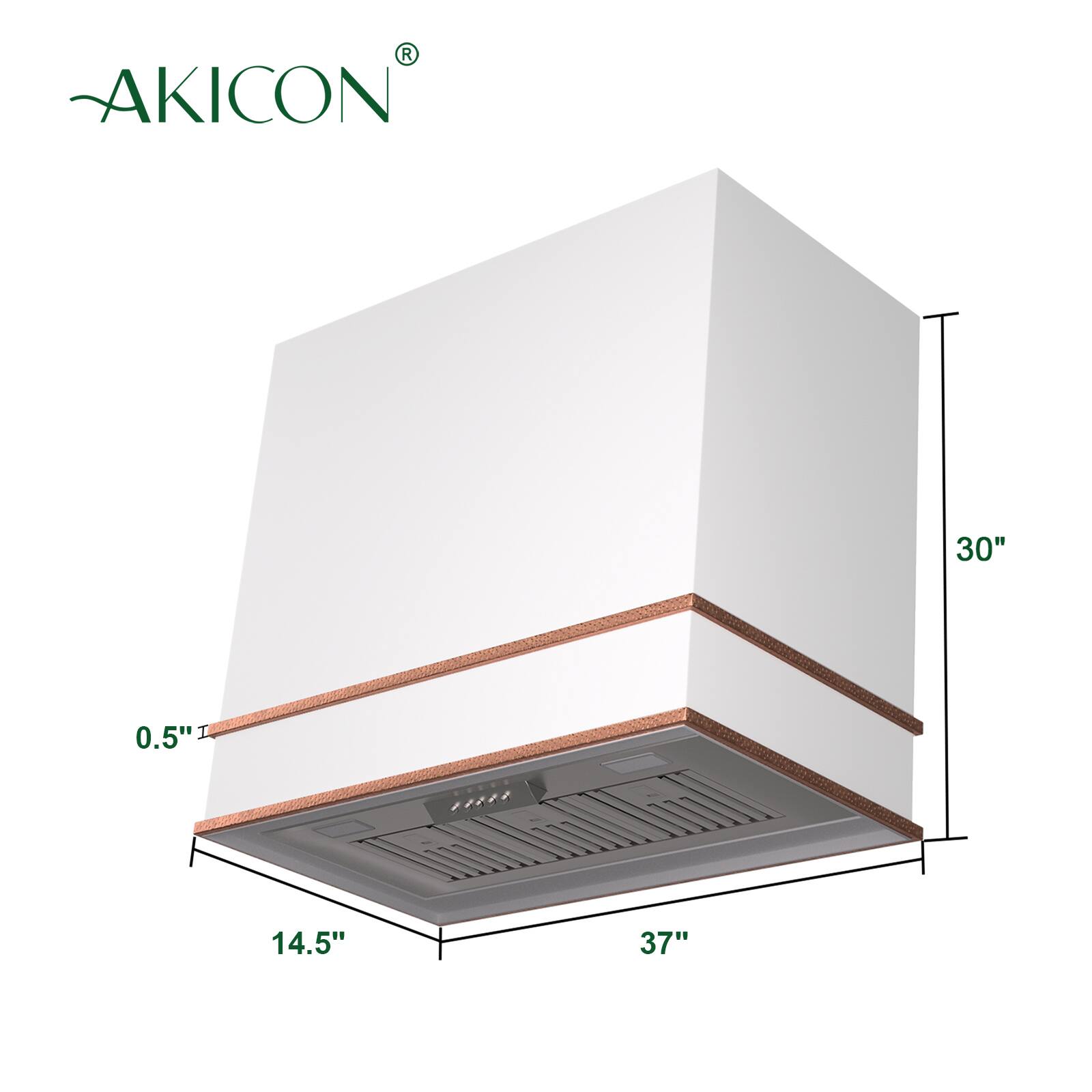 AKICON  
30"  
0.5"  
14.5"  
37"