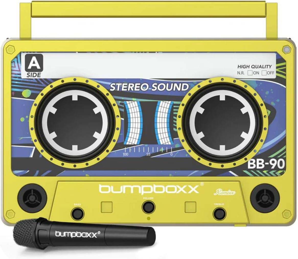 A SIDE STEREO SOUND HIGH QUALITY N.R. ON OFF 100 55 0 BB-90 bumpboxx Remico VOLUME bumpboxx