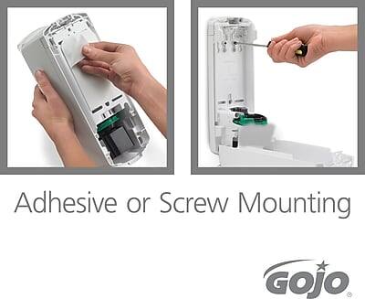 Adhesive or Screw Mounting  
GOJO