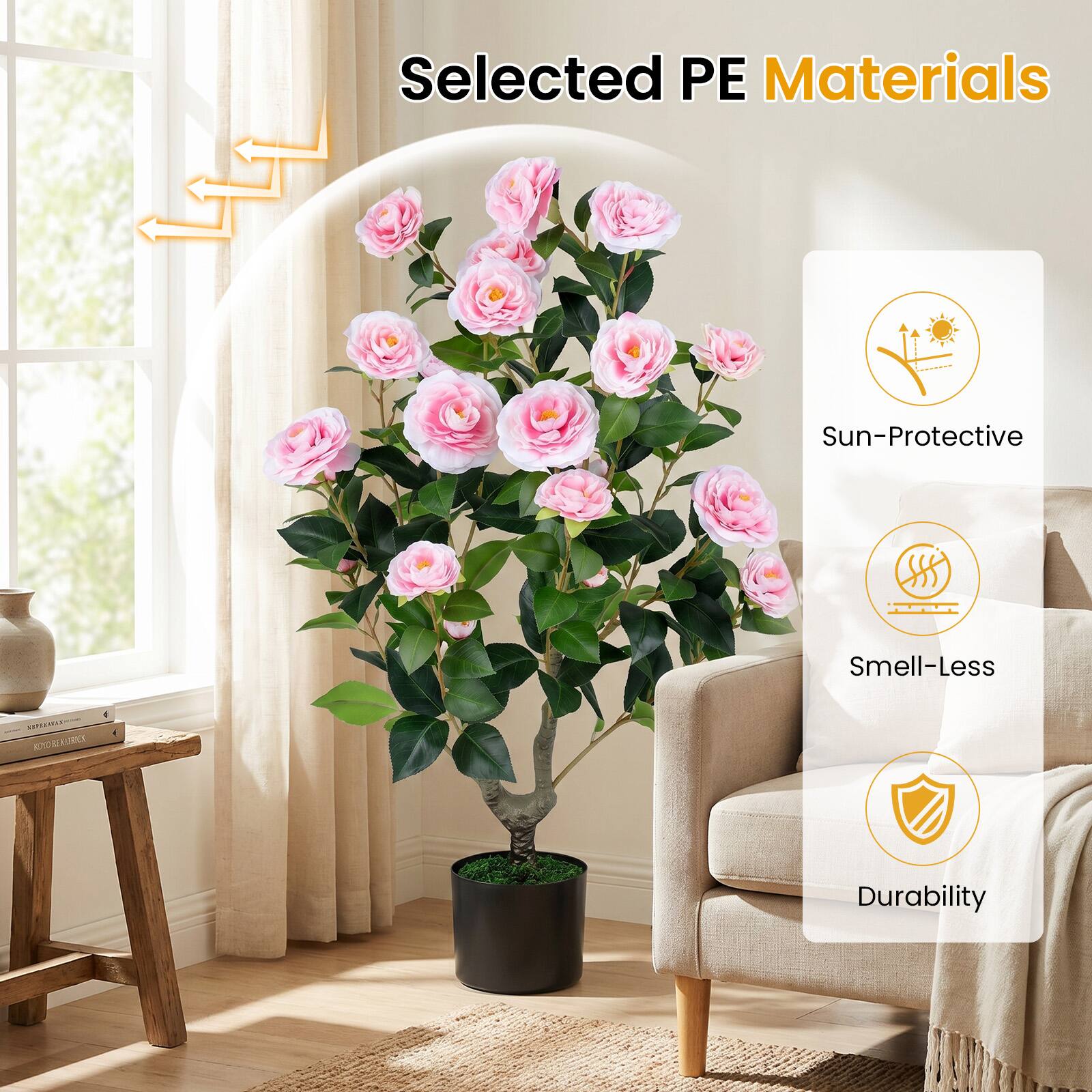Selected PE Materials  
Sun-Protective  
Smell-Less  
Durability