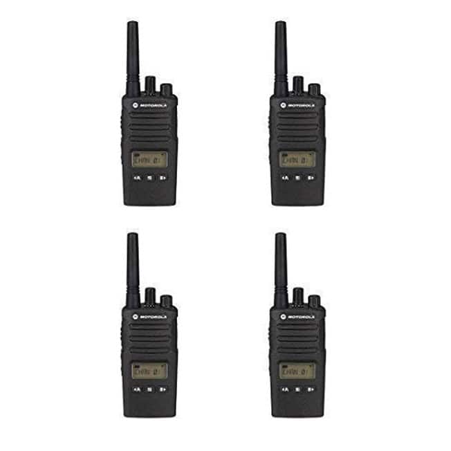 Motorola Solutions - 4 Pack of Motorola RMU2080d Business Two-Way Radio LED Display 2 Watts/8 Channels - Black
