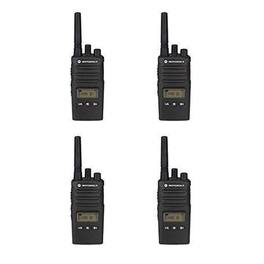 Motorola Solutions - 4 Pack of Motorola RMU2080d Business Two-Way Radio LED Display 2 Watts/8 Channels - Black