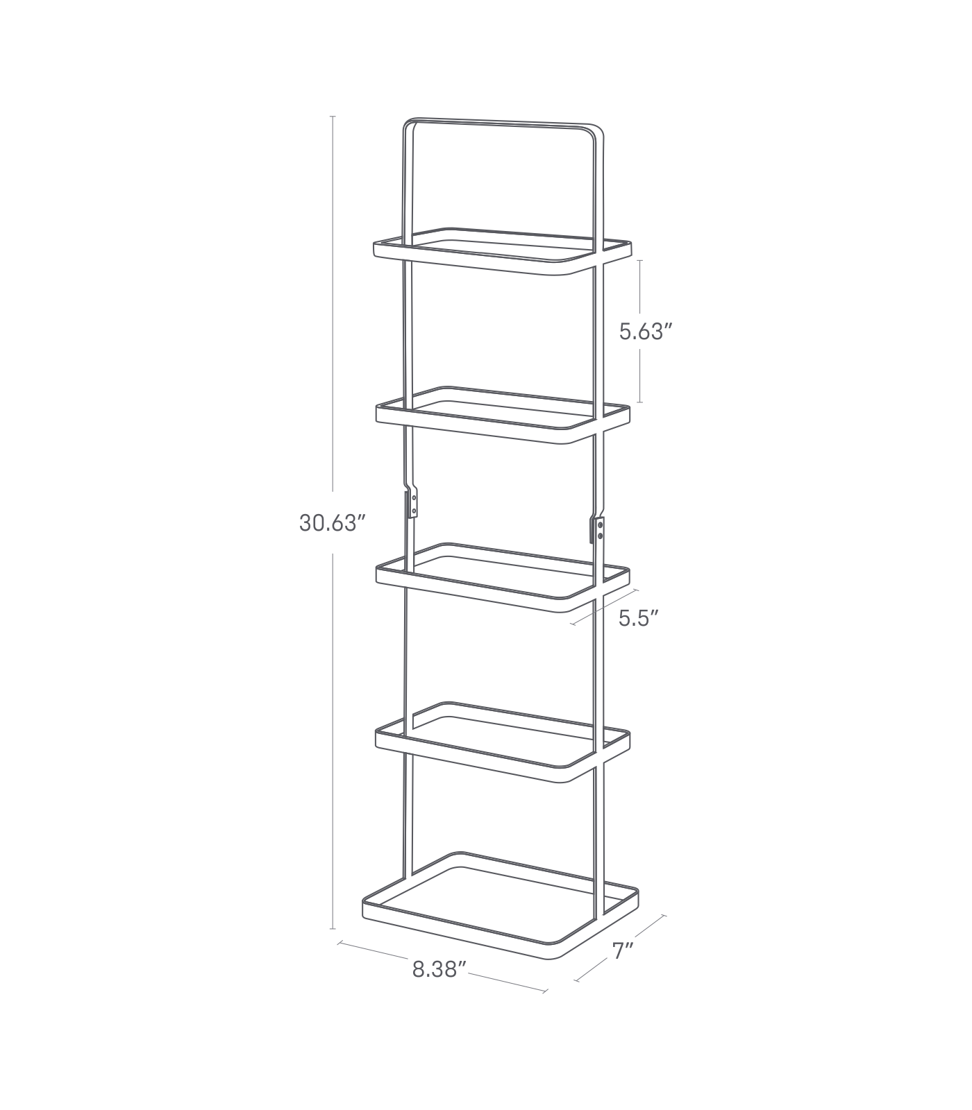 Alt View 1. Yamazaki Home - Shoe Rack (31" H)  - Steel - White.