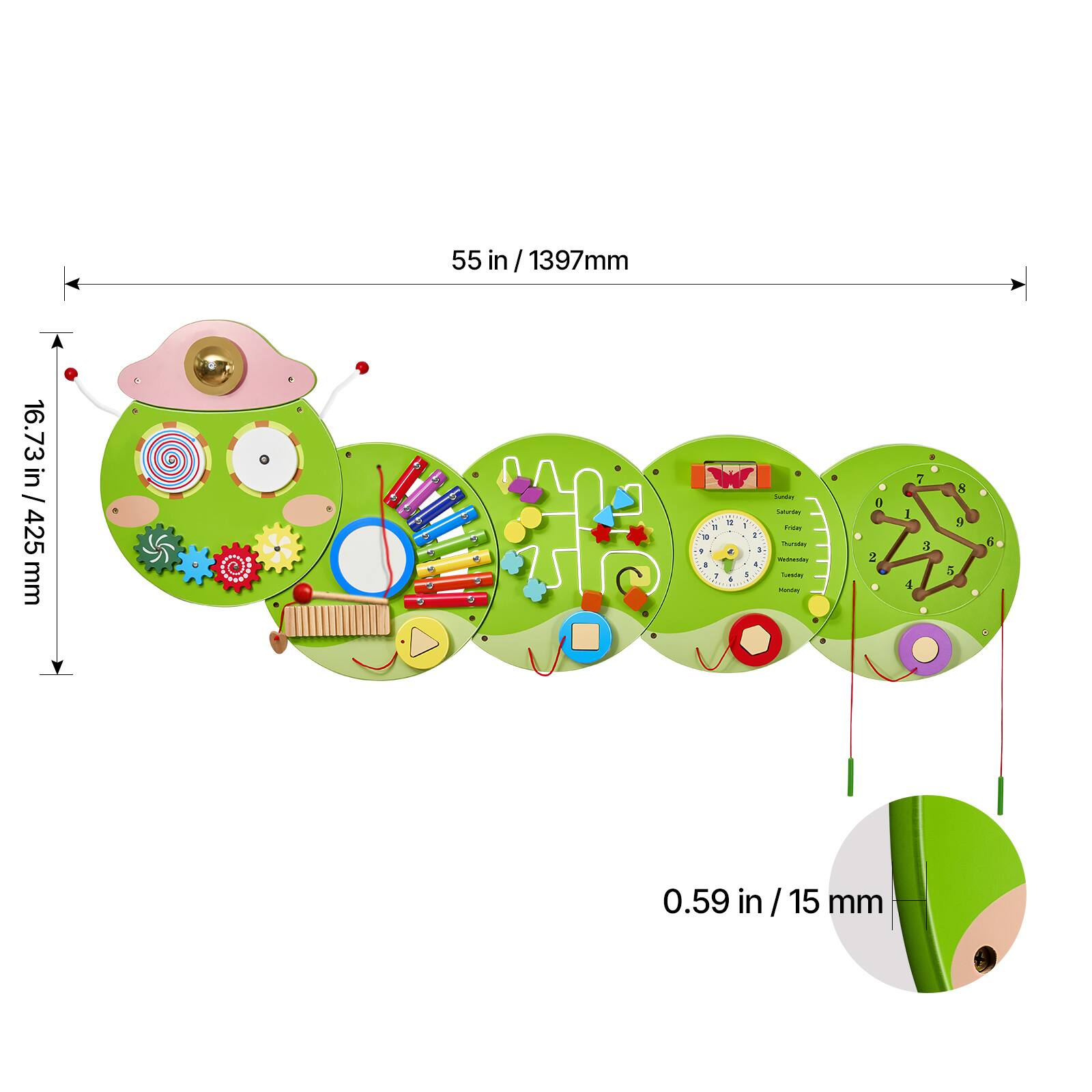 55 in / 1397 mm

16.73 in / 425 mm

0.59 in / 15 mm