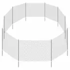 Front. TRIXIE - Portable Pet Fence, Mesh Dog Playpen, Outdoor Camping Fence, Easy to Transport - Black.