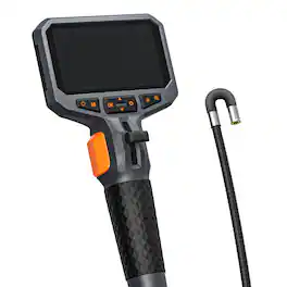Teslong - TD450s 2-Way Articulating 8.5mm (0.33") Single Lens Inspection Camera 5ft (1.5M) w/ 4.5inch Screen - Black / Metallic Grey / Orange