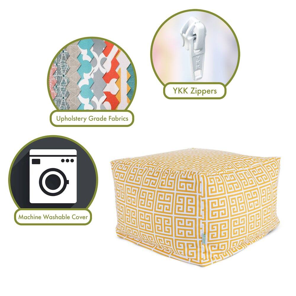 - Upholstery Grade Fabrics
- YKK Zippers
- Machine Washable Cover