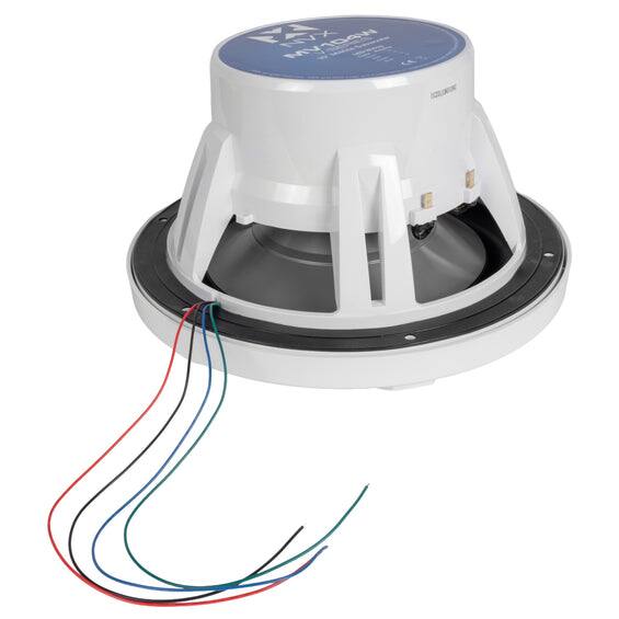 Alt View 7. NVX - 10" V-Series Single 4-ohm Marine Subwoofer with LED Lighting - White.