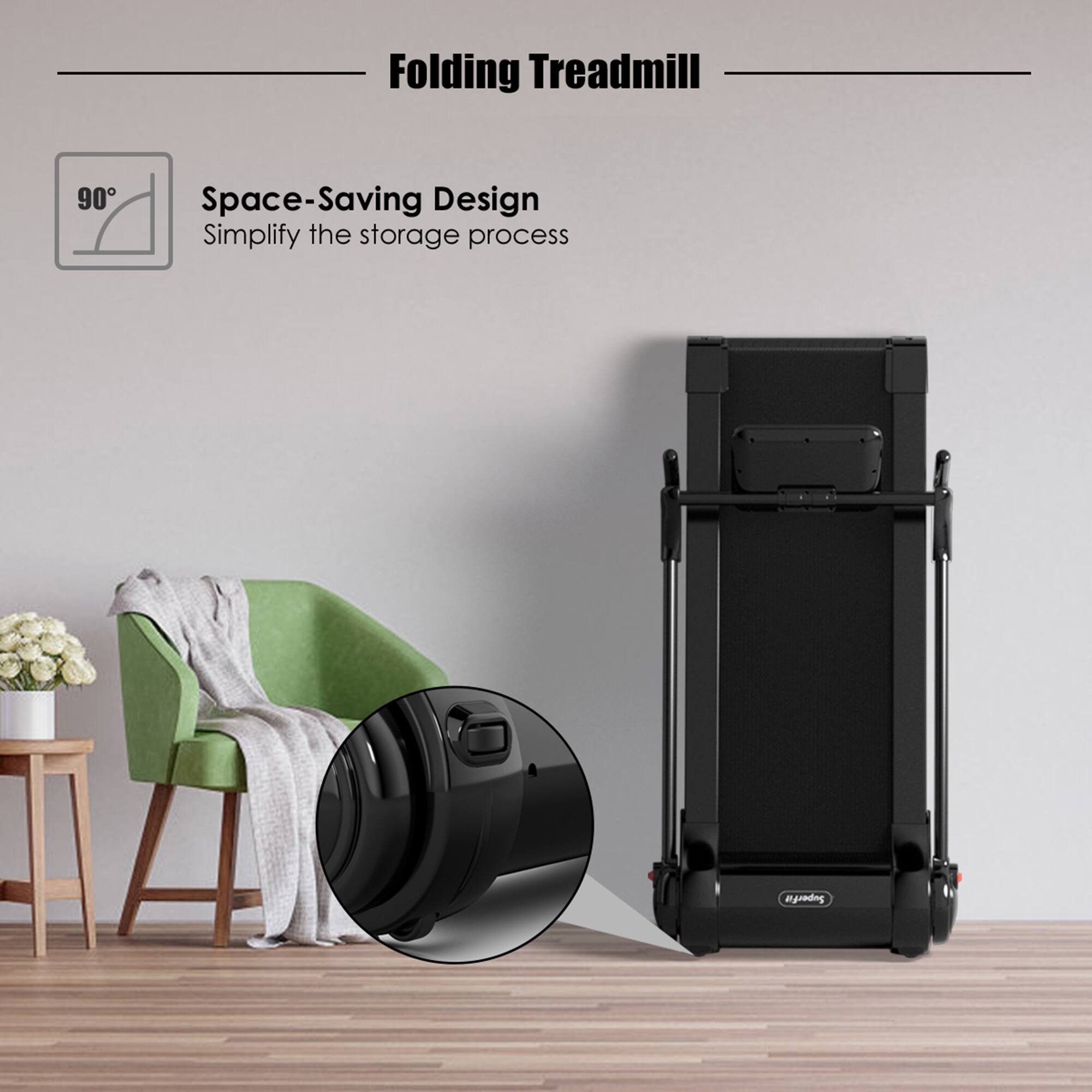 Folding Treadmill

Space-Saving Design
Simplify the storage process