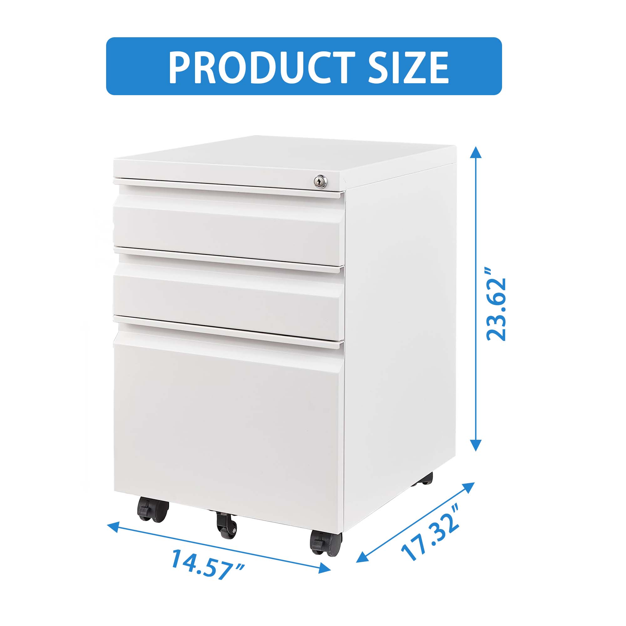 PRODUCT SIZE  
23.62" x 14.57" x 17.32"