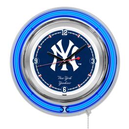 Holland Bar Stool Co. - New York Yankees Double-Walled Neon Clock - Multicolor