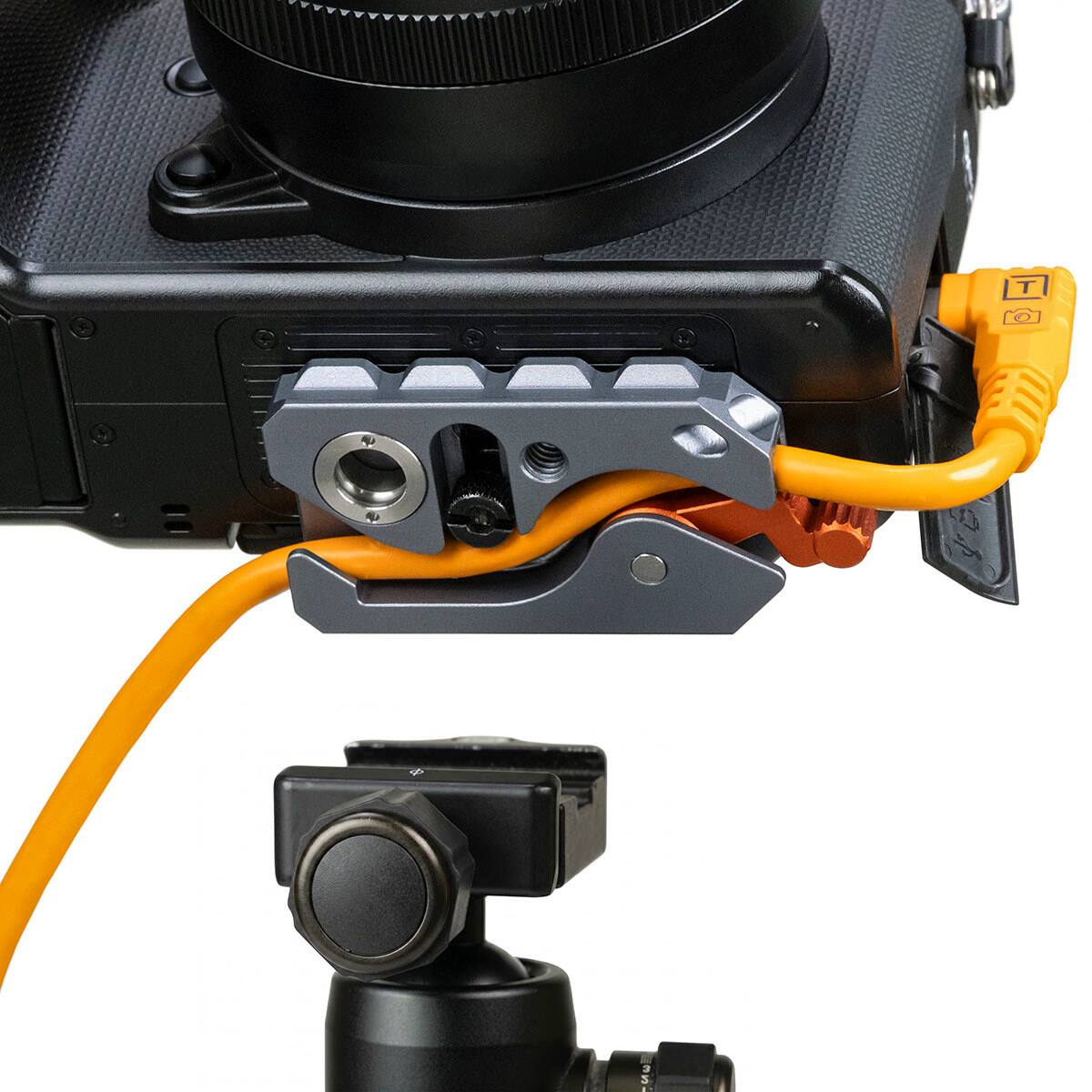 Alt View 9. Tether Tools - Tether Tools TetherGuard LeverLock Plus Plate w/Optima 10G USB-C RA Cable.