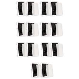 Theater Solutions by Goldwood - TS80W Flush Mount In Wall Speakers with 8" Woofers Home Theater 7 Pair Pack - Paintable White