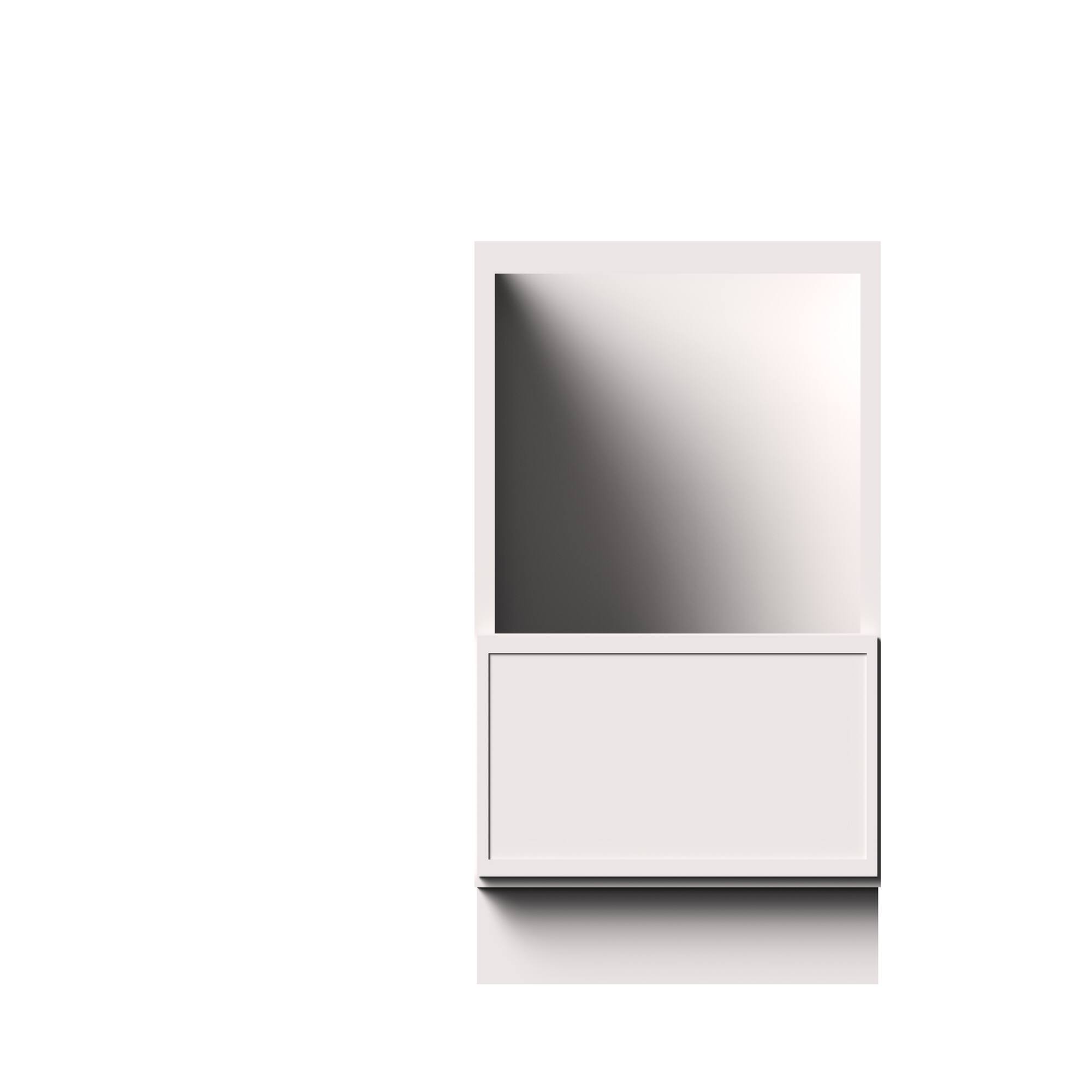 Alt View 1. Boyel Living - 30-in W x 34.5-in H x 24-in D Slim Shaker RTA Kitchen Base Microwave Cabinet with Soft-Close - Snow White.