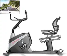 Yesoul - Recumbent Exercise Bike J1M Plus, 21.5-inch Full HD Screen, Magnetic Resistance, lightning - Black