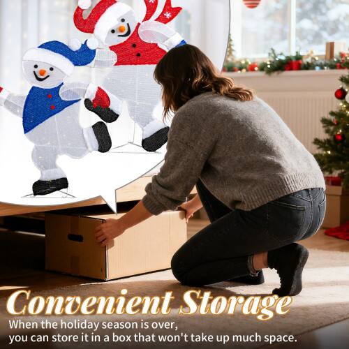 Convenient Storage  
When the holiday season is over, you can store it in a box that won't take up much space.