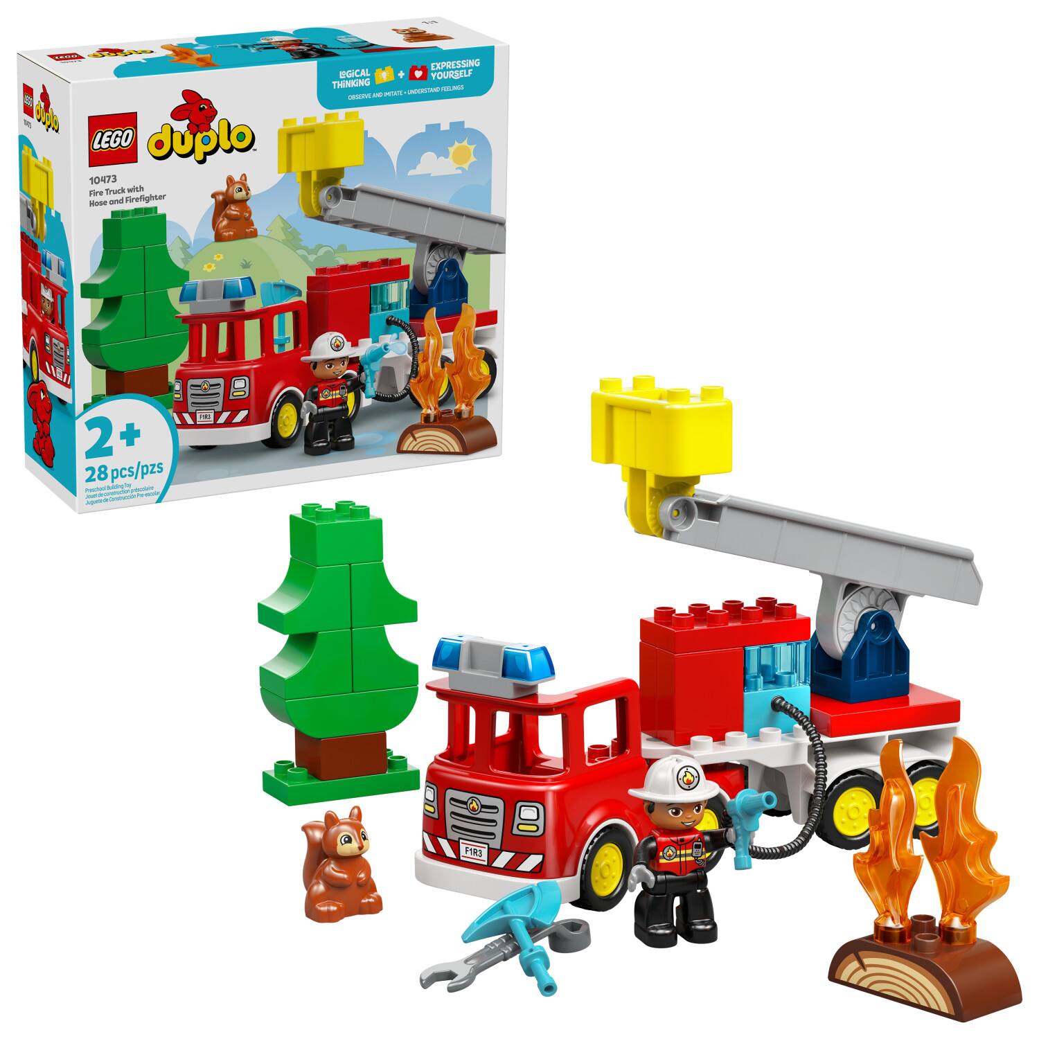 DUPLO Town Fire Truck with Hose and Firefighter 10473