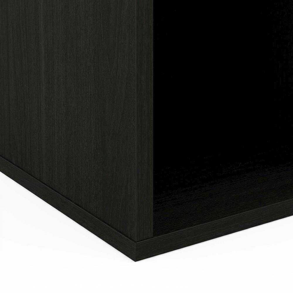 Alt View 2. FurniFact - Engineered Wood bookcase with simple design for home or office storage - Espresso.