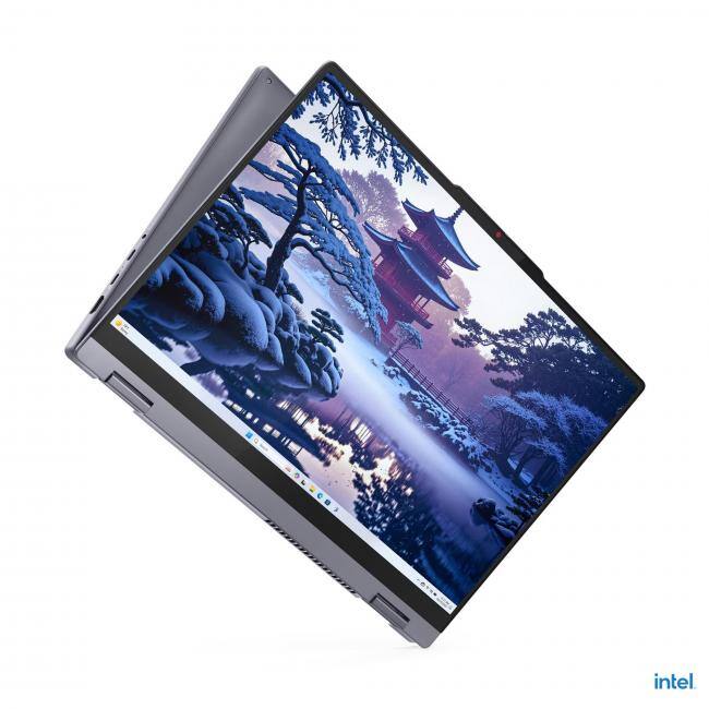Alt View 7. Lenovo - Lenovo IdeaPad 5i 16" WUXGA IPS Touchscreen Convertible 2-in-1 Notebook Intel Core Ultra 5 225U 16GB RAM 512GB SSD Luna - Luna Grey.