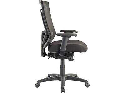 Alt View 3. Tempur-Pedic - Tempur-Pedic TP7000 Mesh Back Fabric Task Chair, Black (TP7000-RAV/COAL) - Black.