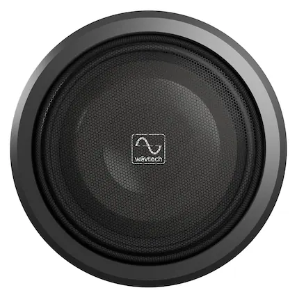 Front. Wavtech - Wavtech thinPRO12-4 750 Watt 12" Shallow Subwoofer 4 ohm - Black/Gray.