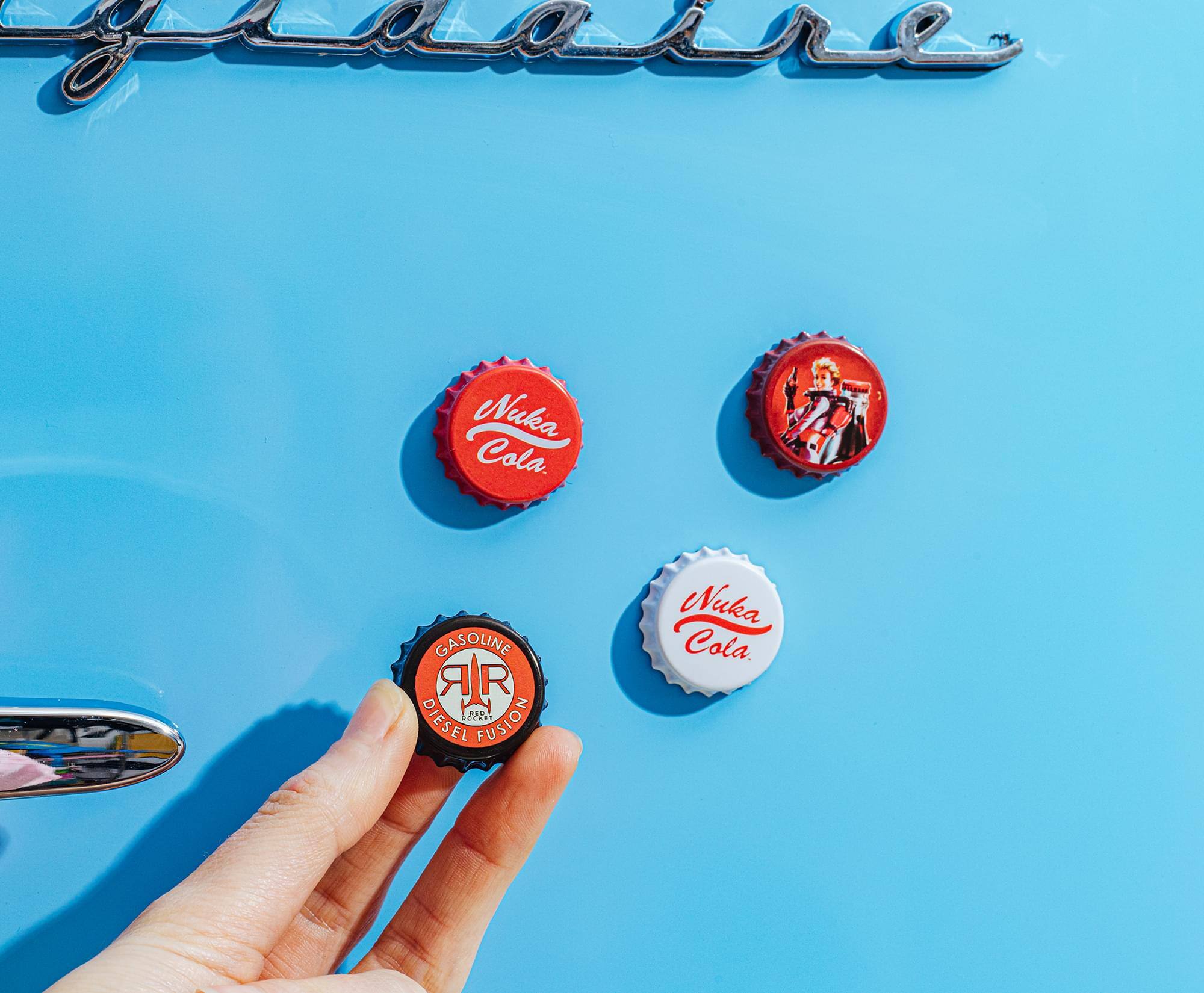 Nuka Cola. Nuka GASOLINE AIR R JX ONE DIESEL FUSION Nuka Cola.