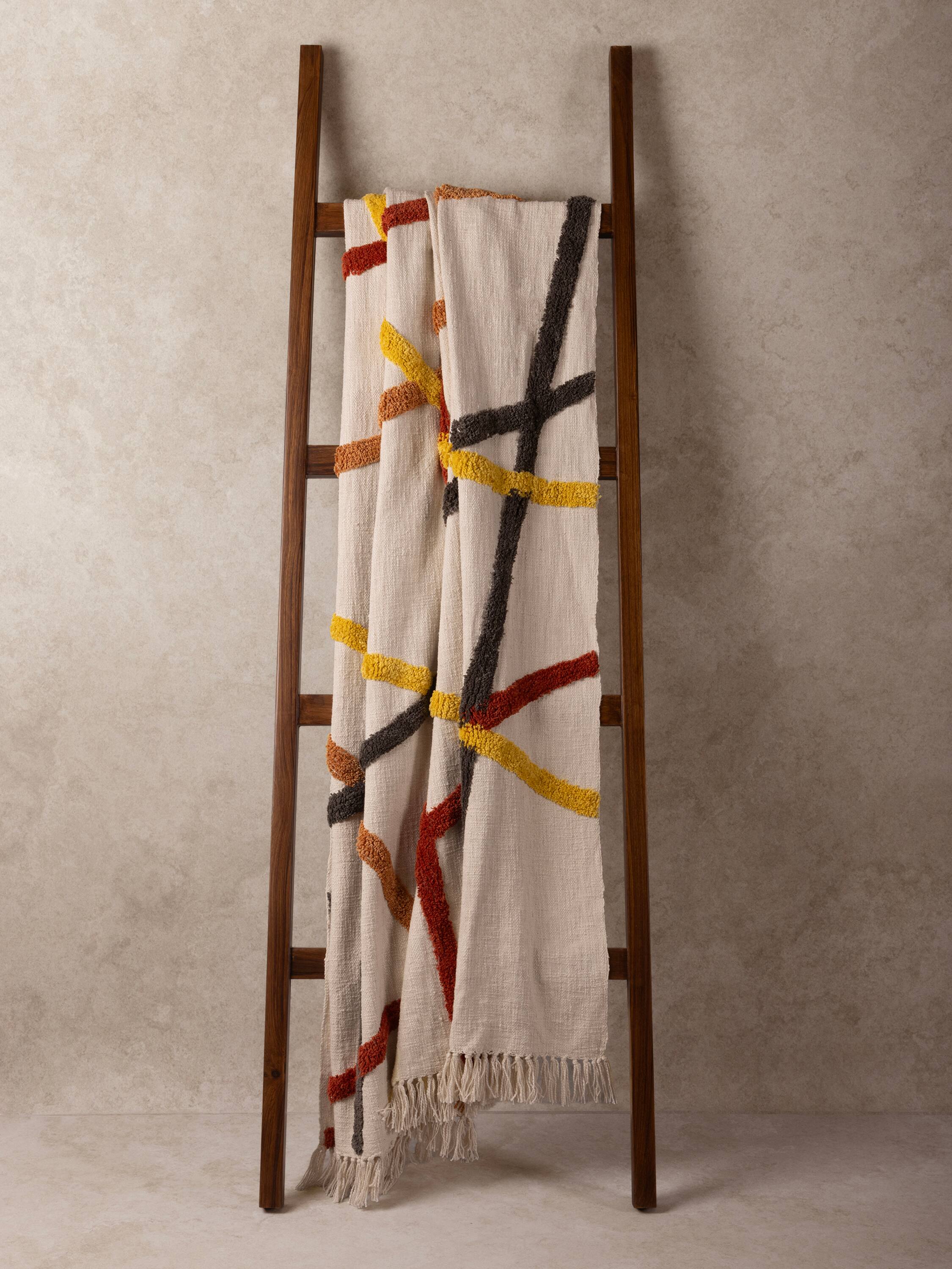 Angle. GAURI KOHLI - Tashi Throw Blanket - Multicolored.