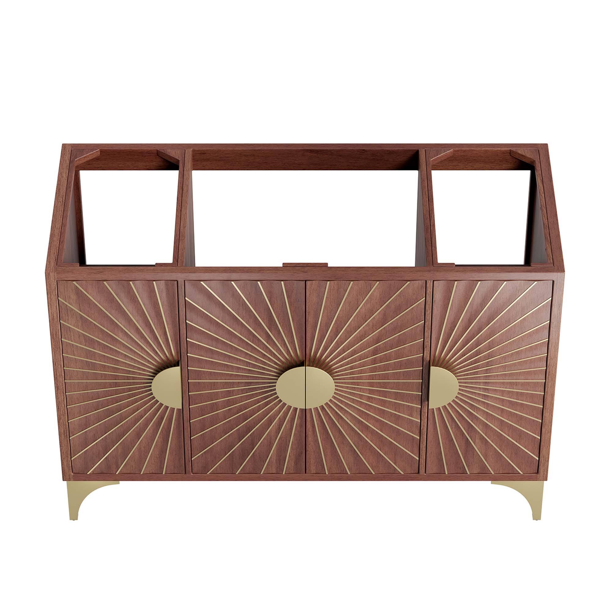 Alt View 4. Modway - Daylight Bathroom Cabinet Basin Not Included by Modway - Walnut.