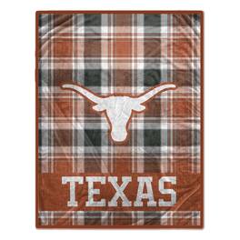 Pegasus - Texas Longhorns 66" x 95" Oversized Plaid FAN-mily Ultra Cozy Blanket - Multicolor