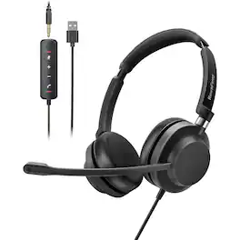 Rownfusny - R01 USB Wired Headset With Noise-Canceling Mic