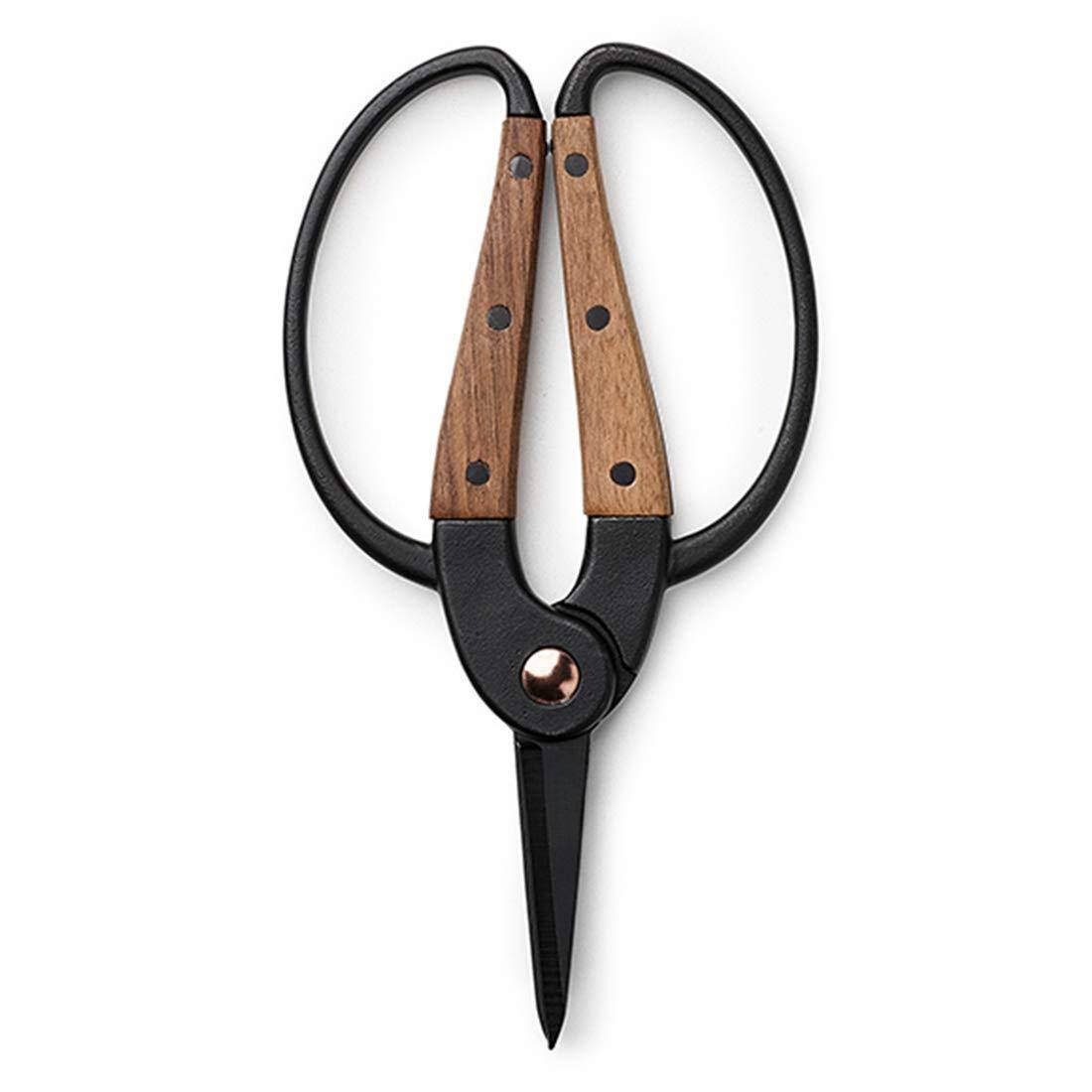 Left. JETRANSPORT - Garden - Walnut Supplies And Indoor Plant Accessories Shears With Wide Handles Comfortable Fit Trimming (small - Small Garden Scissors.