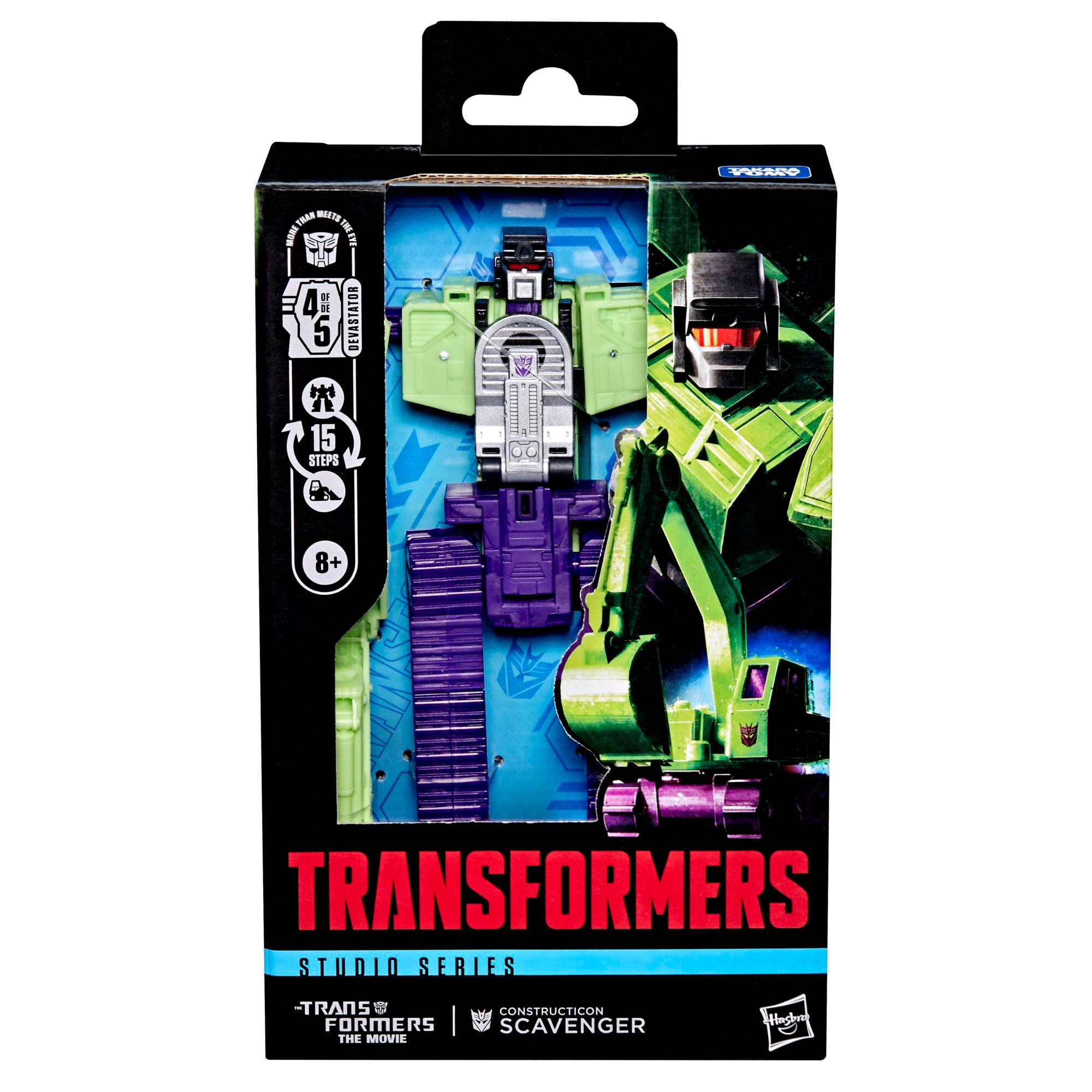 VYAO SHAR MAITO MOR 1 Jul 4   5 DEVASTATOR 15 STEPS 8+ TRANSFORMERS STUDIO SERIES - TRANS CONSTRUCTICON FORMERS | SCAVENGER THE MOVIE Hasbro