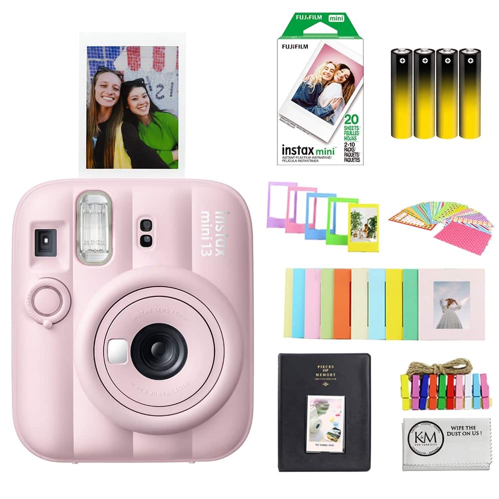 Fujifilm - INSTAX MINI 13 Instant Film Camera | Bundle with Instax Mini Film | 20 Exposures + Mini Accessories - Candy Pink
