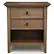 Left. Simpli Home - Amherst Bedside Table - Rustic Natural Aged Brown.