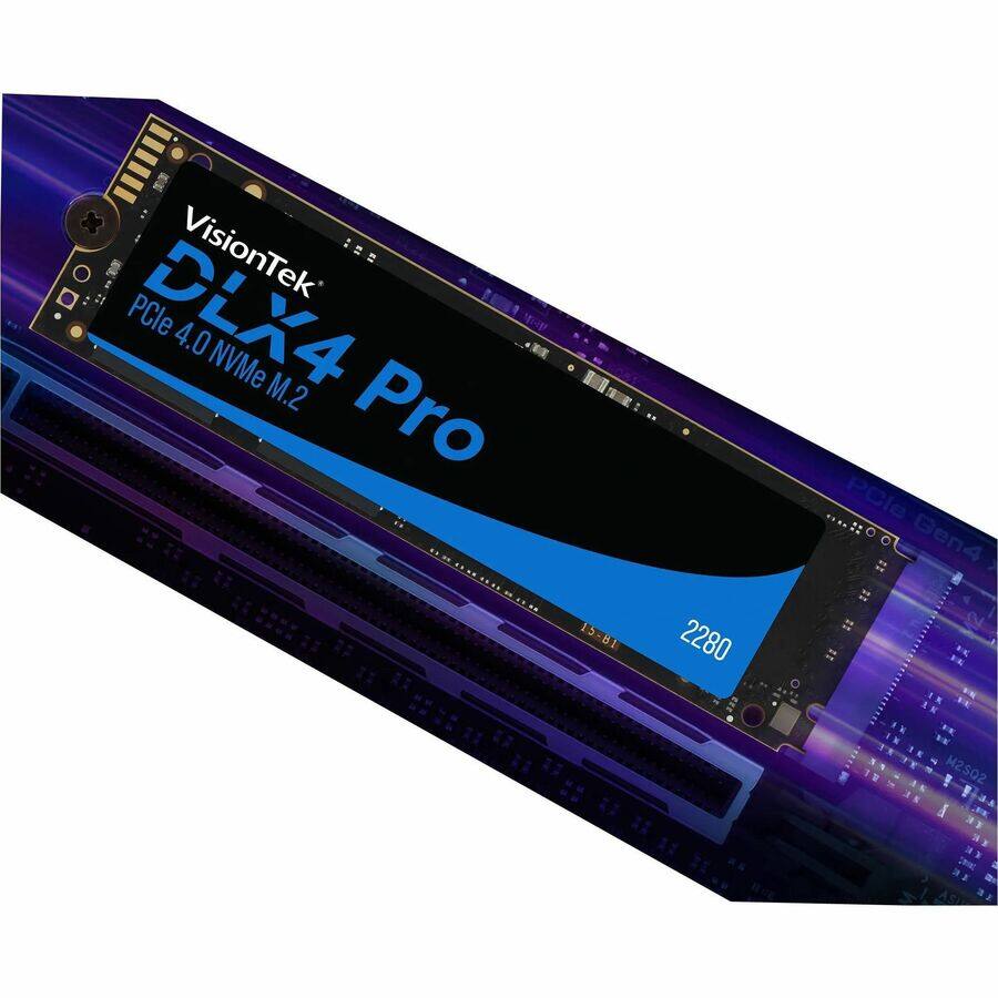 VisionTek DLX4 Pro  
PCIe 4.0 NVMe M.2  
2280