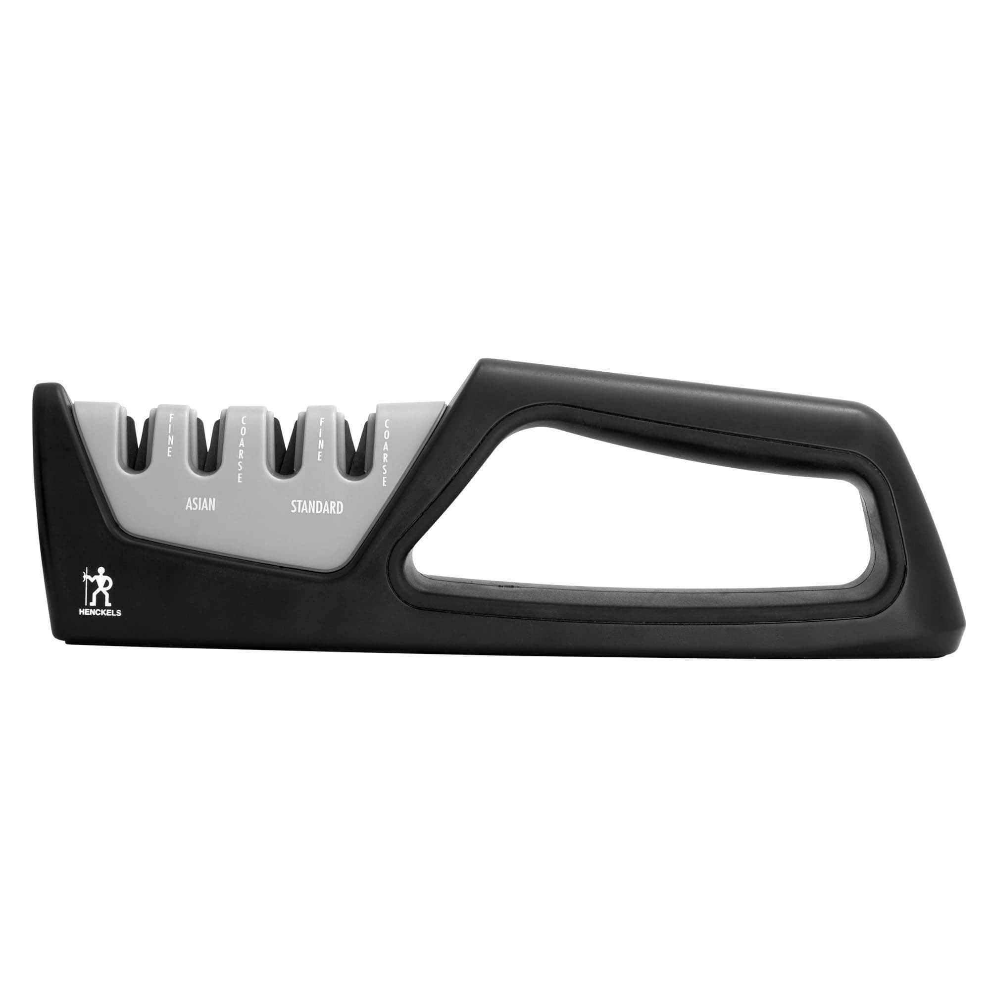 Henckels - 4-Stage Handheld Knife Sharpener - Black