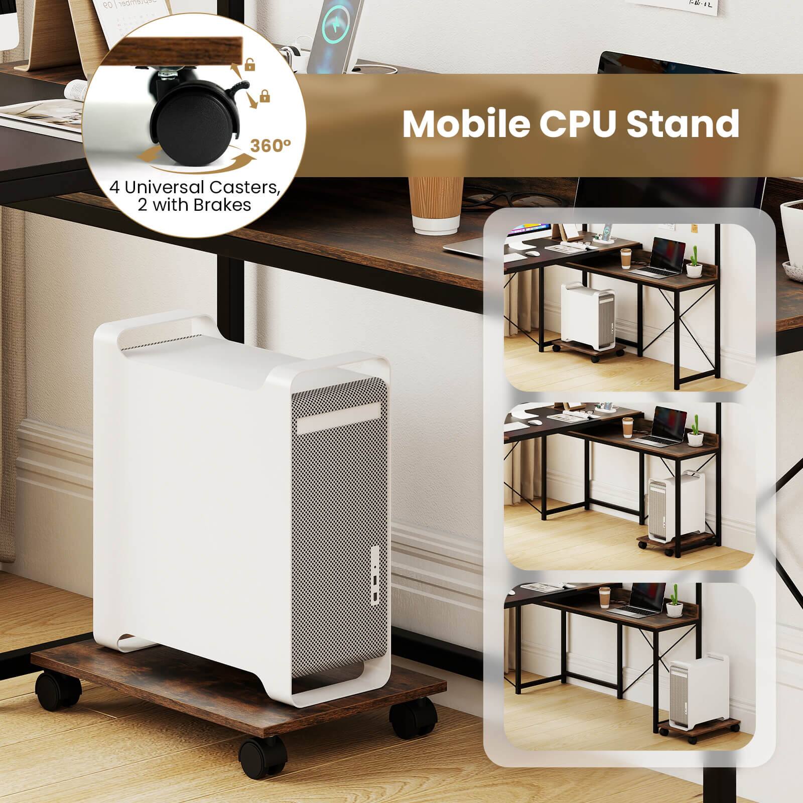 09 WO TEIL FA IL a 360 Mobile CPU Stand 4 Universal Casters, 2 with Brakes

Mobile CPU Stand

4 Universal Casters, 2 with Brakes