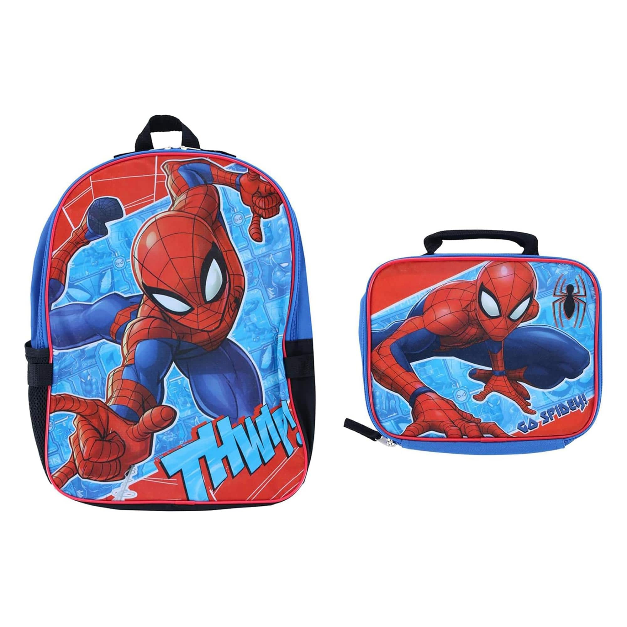 Marvel - Spider-Man 16 Inch Backpack with Lunch Bag - Blue price history on PriceWatchPro