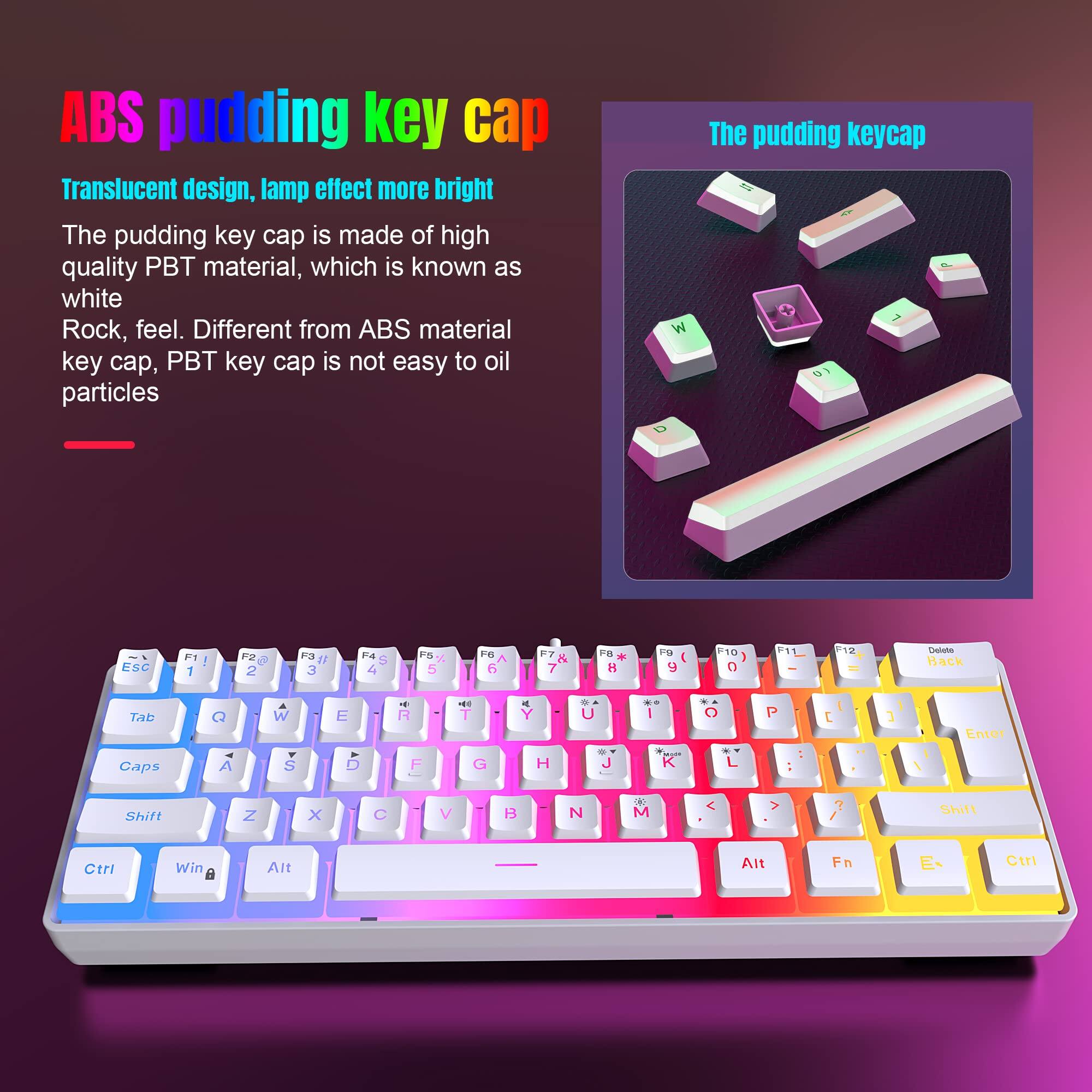 ABS pudding key cap

Translucent design, lamp effect more bright

The pudding key cap is made of high quality PBT material, which is known as white Rock, feel. Different from ABS material key cap, PBT key cap is not easy to oil particles

The pudding keycap

The pudding keycap 1 ESC F 1   F 2 Pa 3 FA 4 FS 5 FG  F7 & 7 FR H F9 ( y F10 1  F1T 12 Delute Hack Tab W E 1 R 10 T - Y - - U 1 . C P t   Enter Caps A S 4 D F G H 1 K * f Shift Z x C V  N + M ? / Shift Ctri Win Alt Alt Fn E Ctri