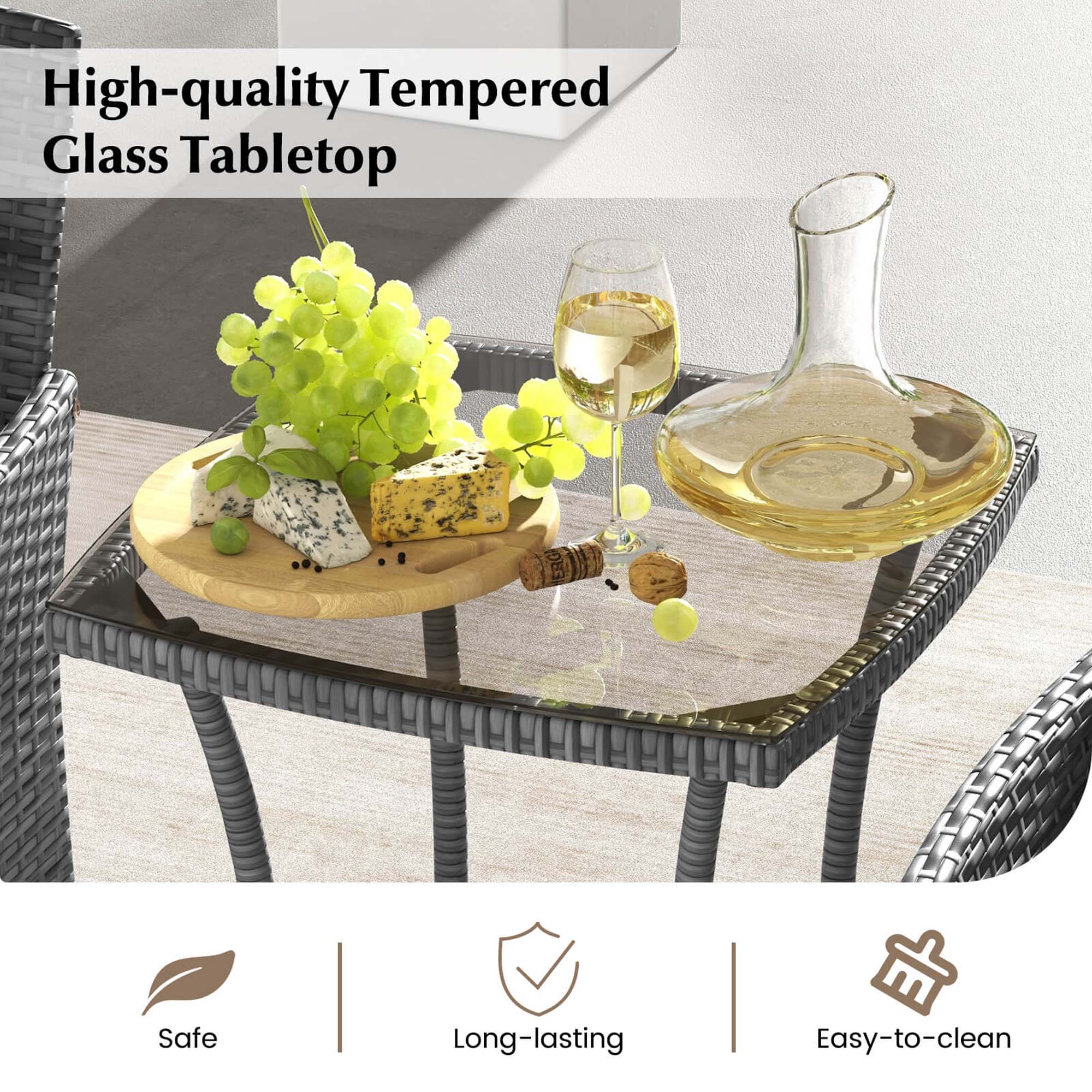 High-quality Tempered Glass Tabletop Safe Long-lasting Easy-to-clean